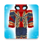 superhero skins for minecraft android application logo